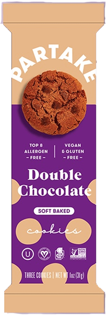 Partake Double Chocolate Chip Cookies Soft Bake for an Office Snack