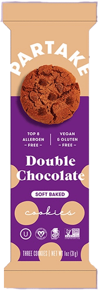 Partake Double Chocolate Cookies Soft Bake