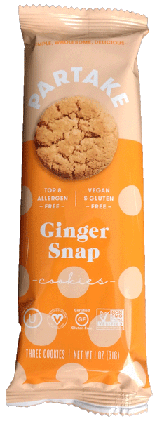 Partake Ginger Snap Cookies
