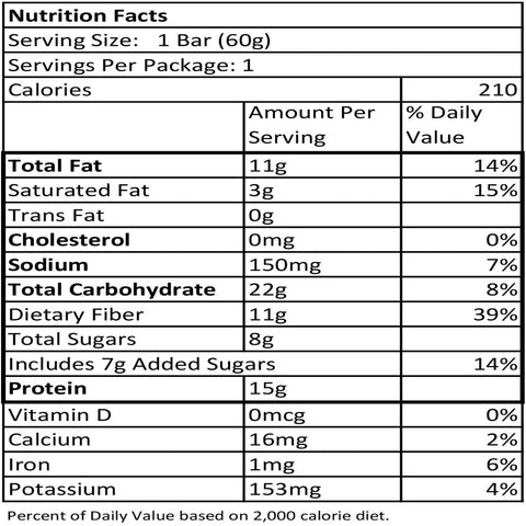 Real Food Bar Peanut Butter Chip Protein Bar