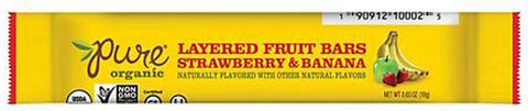 Pure Organic Layered Fruit Bar Strawberry & Banana
