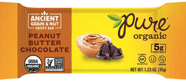 Pure Organic Ancient Grain & Nut Bar Peanut Butter Chocolate