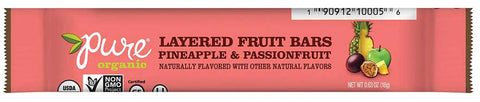 Pure Organic Layered Fruit Bar Pineapple & Passionfruit