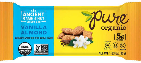 Pure Organic Ancient Grain & Nut Bar Vanilla Almond