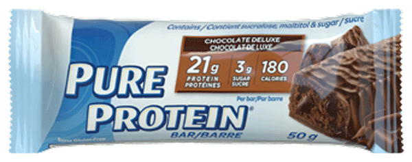 Barres protéinées au chocolat de luxe sans gluten de Pure Protein