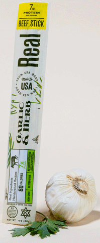 Real Snacks Beef Stick Garlic & Herb