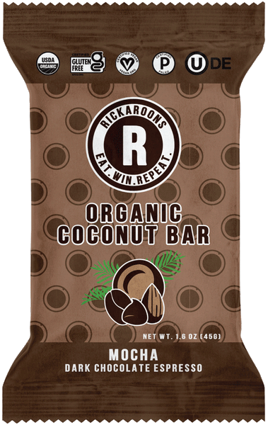 Rickaroons Organic Coconut Bar Mocha Dark Chocolate Espresso