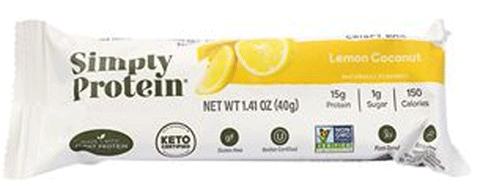 Simply Protein Lemon Coconut Crispy Bar