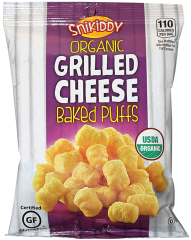 Snikiddy Organic Grilled Cheese Baked Puffs