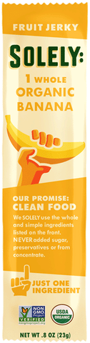 Solely Organic Banana Fruit Jerky