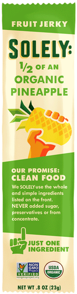 Solely Organic Pineapple Fruit Jerky