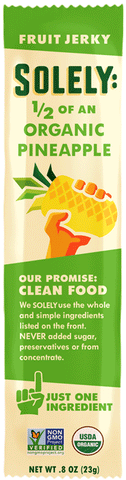 Solely Organic Pineapple Fruit Jerky