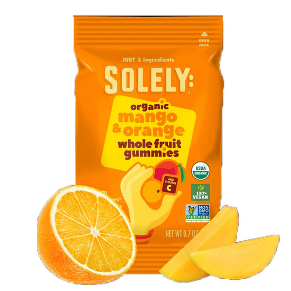 Solely Whole Fruit Gummies Mango and Orange