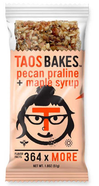 Taos Bakes Pecan Praline + Maple Syrup Bar