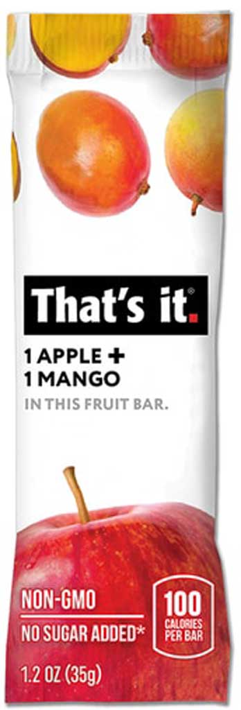 That's It Apple and Mango Fruit Bar for Office Snack Delivery