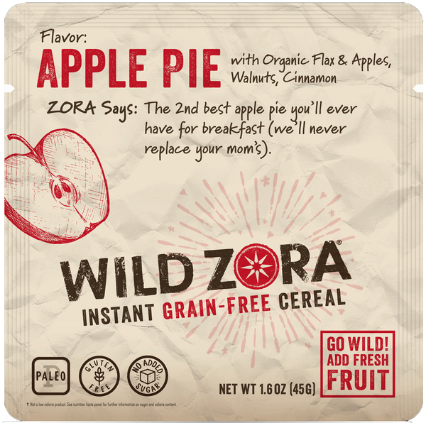 Wild Zora Instant Grain-Free Hot Cereal Apple Pie
