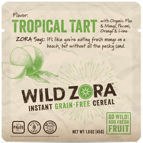 Wild Zora Instant Grain-Free Hot Cereal Tropical Tart