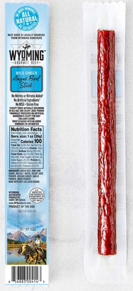 Wyoming Gourmet Wild Ginger Angus Beef Stick