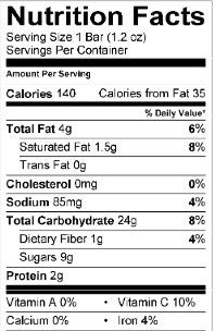 Appleways Apple Oatmeal Bar