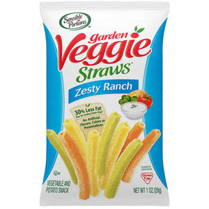 Sensible Portions Garden Veggie Straws Zesty Ranch